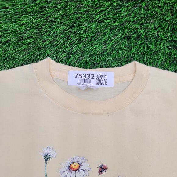Vintage Daisy Flower Shirt Womens 2XL 25x29 Yellow - Picture 13 of 14